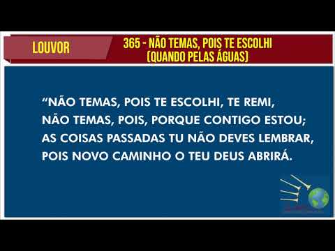 Não Temas Pois - Igreja Cristã Maranata