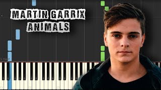 Martin Garrix - Animals - [Piano Tutorial] (Synthesia) (Download MIDI + PDF Scores)
