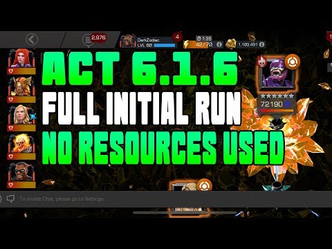 ACT 6.1.6  Initial Run Marvel Contest of Champions