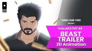 Beast 2D Animation Trailer - Thalapathy 65  Thalap