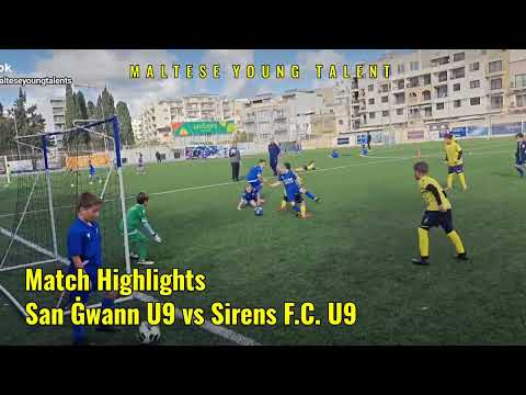 Match Highlights: San Ġwann U9 vs Sirens F.C. U9 🔥⚽ #commentary #malta 