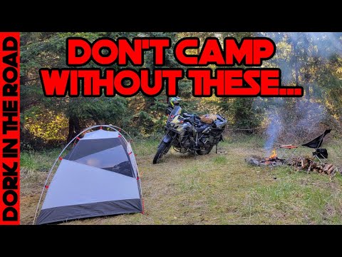 4 Motorcycle Camping Gear Essentials: What Moto Camping Gear is "Must Have" vs "Nice to Have?"