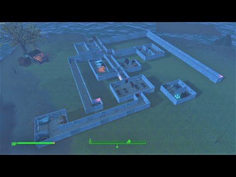 Camp Navarro Part 2 Underground - Fallout 4 Settlement Build - Spectacle Island