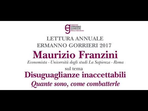 Maurizio Franzini alla Lettura annuale Ermanno Gorrieri 2017