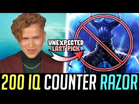 Topson 200 IQ Last Pick - Countering & Destroying RAZOR DOTA 2