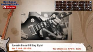 🎸 Acoustic Blues in G (BB. King Style) Guitar Backing Track