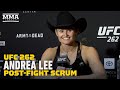 UFC 262: Andrea Lee Admits Legs Began To ‘Feel Like Cement’ Before Submitting Antonina Shevchenko