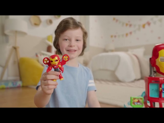 Vídeo relacionado con Marvel Iron Man and His Awesome Friends, Pack de Iron Figuras Blindadas, Set de Figuras de acción