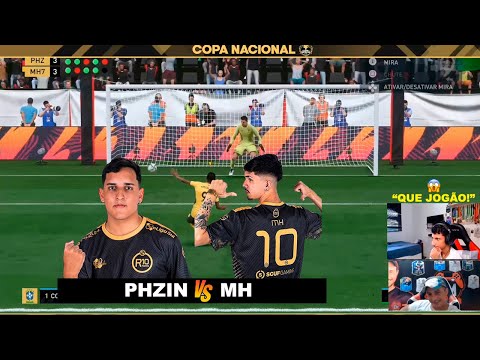 PHZIN X MH R10 (QUE JOGÃO!) COM REACT DO PAIVINHA | GOLS E DISPUTA DE PÊNALTIS