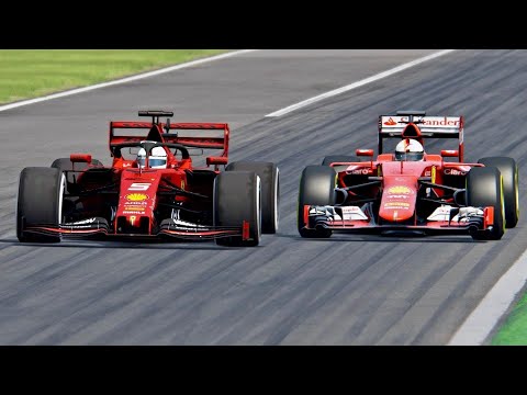 Ferrari F1 2019 vs Ferrari F1 2015 - Monza