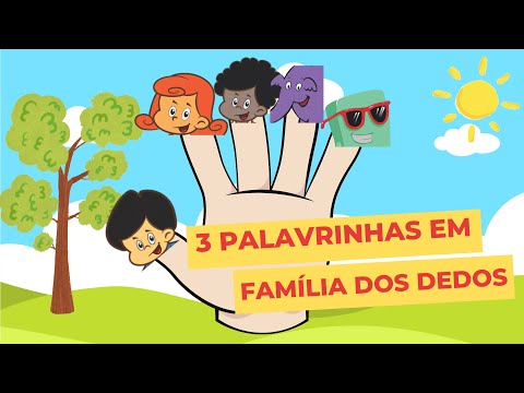 FAMÍLIA DOS DEDOS - FINGER FAMILY SONG | 3 PALAVRINHAS  #fingerfamilynurseryrhymes #3palavrinhas