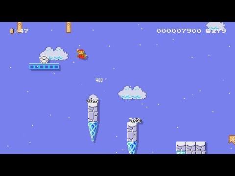 Icefall Peak by GokouD - Super Mario Maker 2