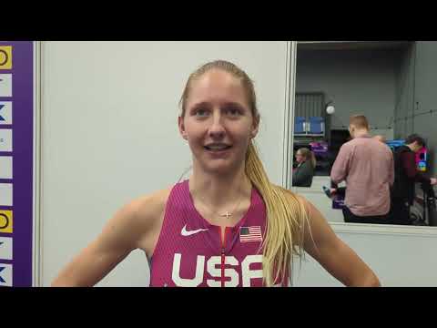 Addy Wiley Talks Third-Place Finish In Her Women's 800m Heat At World Indoor Championships