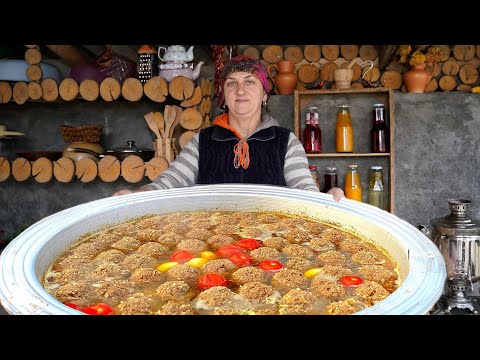 Azerbaijani Kufta Bozbash | Authentic Village-Style Meatball Soup Recipe