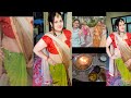 SILK LOW WAIST SAREE ND KEY TUCK Dailyvlog KRISHNANAVMI
