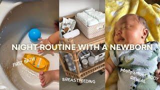 REALISTIC NIGHT IN MY LIFE W/ A NEWBORN| NIGHT ROUTINE
