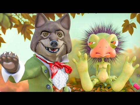 Lupul si Vrabiuta cea Vicleana🐺 Povesti pentru Copii in Romana🦚Desene Animate