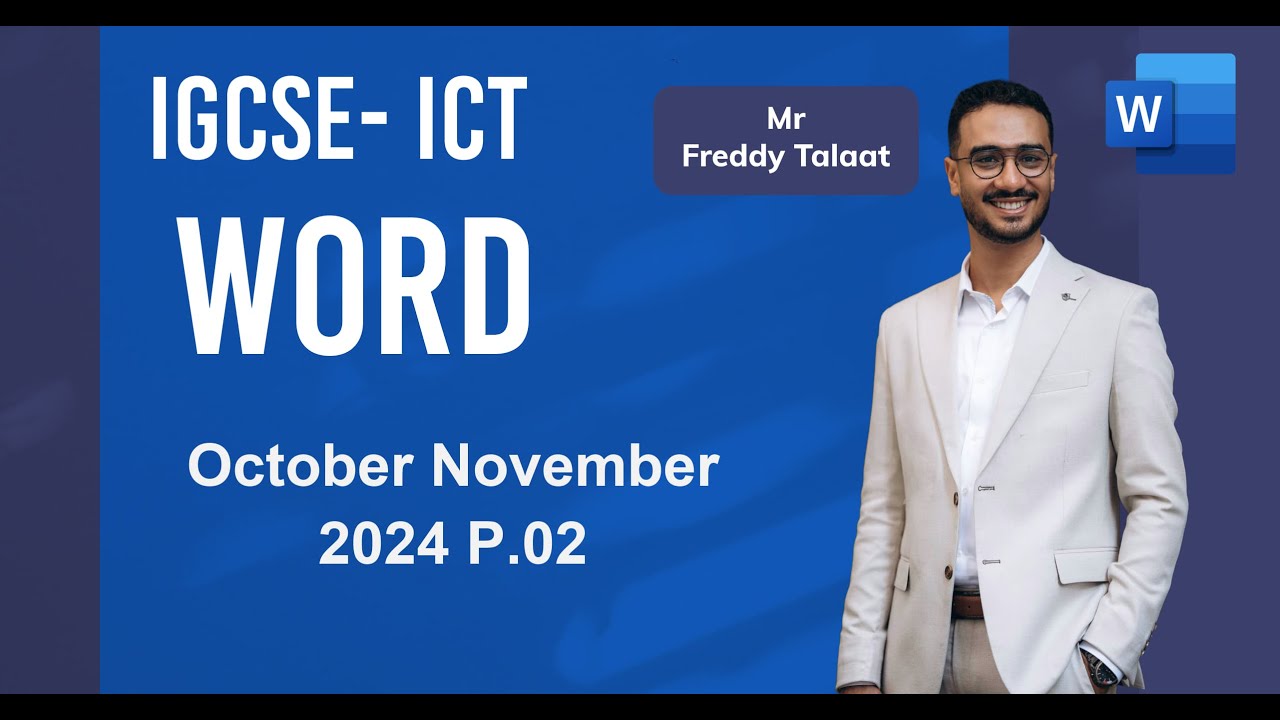 ICT OL 0417 - 0983 October/November 2024 Paper 02 Document using Word