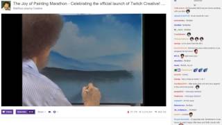 Bob Ross on Twitch - with Chat and Steve! Greatest thing on the internet.
