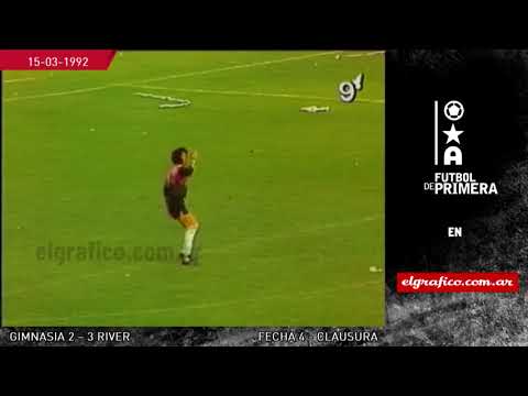 Torneo Clausura 1992: Gimnasia y Esgrima La Plata 2 - River Plate 3