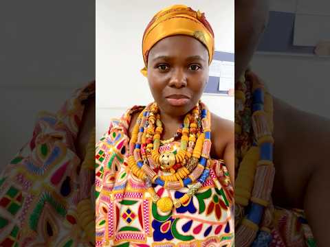 Crowned in Tradition: Ewe Queen Mother Jewelry and Headwrap #ghanaculture