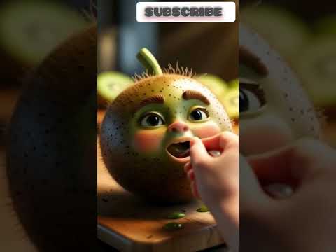 Cute Kiwi Comes to Life | Adorable Animated Fruit #music #funny #chocky #squiggles