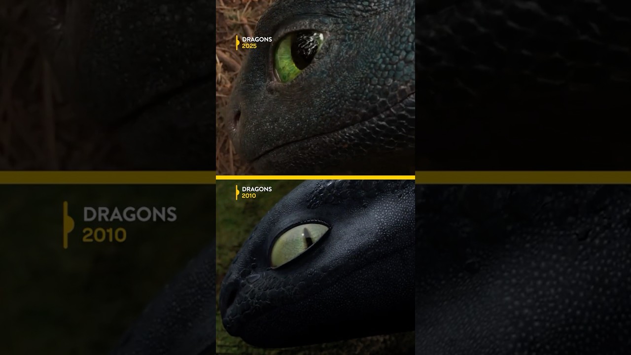 Le nouveau film Dragons comparé à l'original ! #Dragons #howtotrainyourdragon #krokmou
