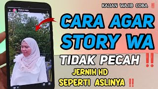 Download lagu CARA AGAR STORY WA TIDAK PECAH - CARA MEMBUAT STATUS WHATSAPP AGAR TIDAK BURAM mp3