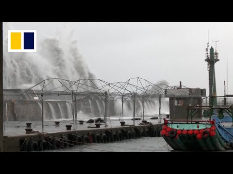 Thousands evacuated as Podul makes landfall in Taiwan