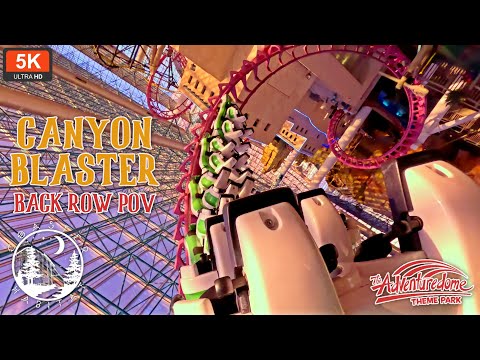 Back row point of view footage of Canyon Blaster