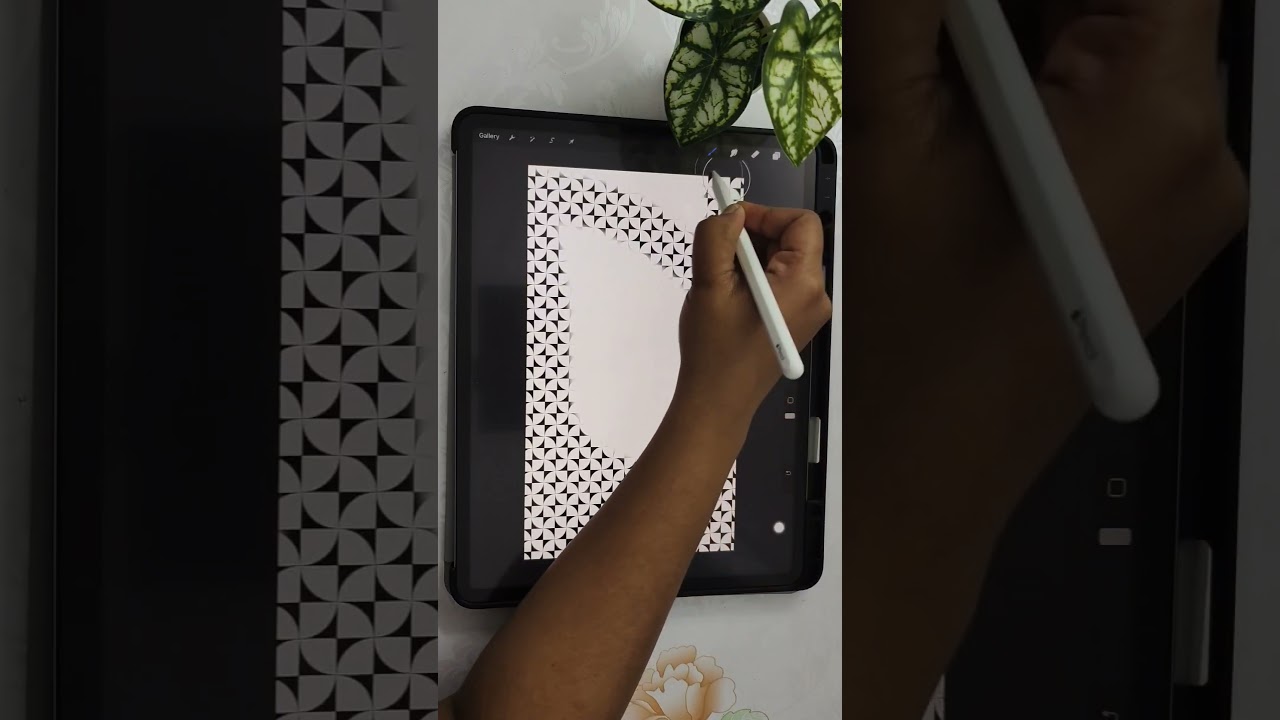 Geometric Pattern Procreate Brush #procreatebrushes #procreatedigitalart #procreate #satisfying