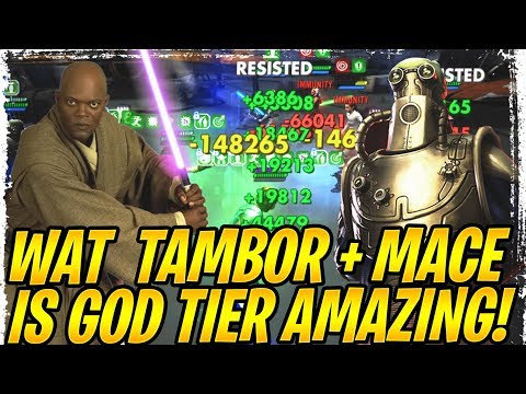 LOW GEAR  MACE WINDU + WAT TAMBOR IS AMAZING! Beats General Skywalker and Padme! Windu Rework?