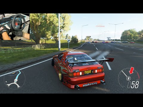 Hoonigan Mazda RX7 | Forza Horizon 4 #steeringwheel #hoonigan