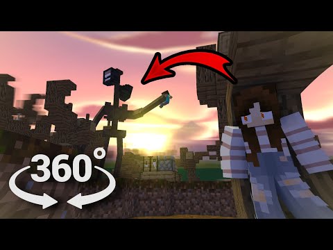 Siren Head - Minecraft 360° Animation (Mine-Imator VR Video)