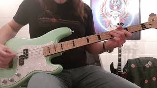 Ace Frehley (KISS) - &#39;Wiped Out&#39; Bass Cover - Will Lee - Fender FSR PJ