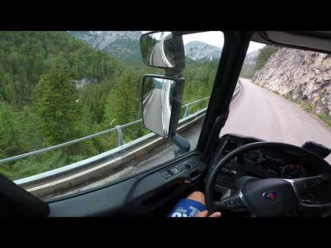 POV Driving Scania R450 - Cortina d'Ampezzo SS51,Italy