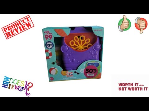 Product Review - Fun in the Sun Bubble Machine from the 99 Cent Store - How Did It Work??