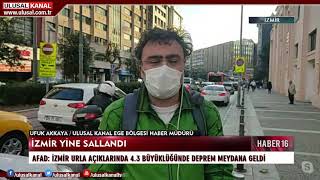 Ulusal Kanal Ege Bölgesi Haber Müdürü Ufuk Akkaya aktardı: İzmir'de 4.