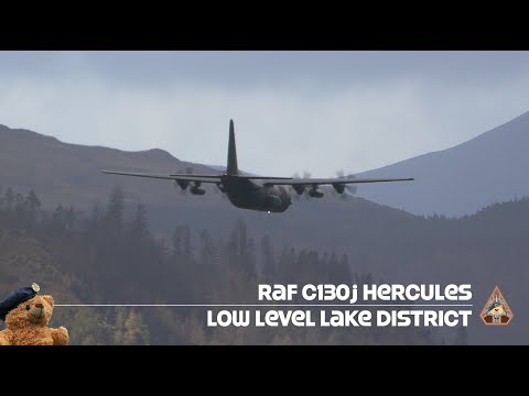 Retiring soon iconic RAF C130J Hercules C4 Flying Low Level - Lake District, Dunmail Raise #trending