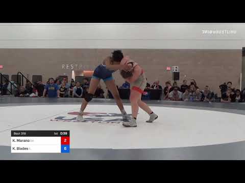 72 Kg Rr Rnd 2 - Kayla Marano, GA Vs Kennedy Blades, IL
