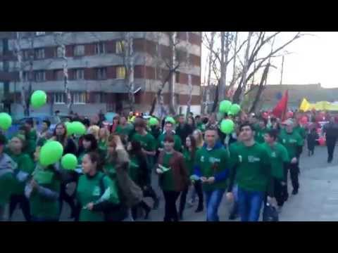 Шествие на День радио в Томске 7.05.2015