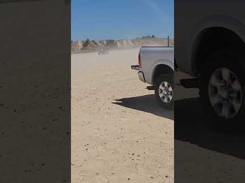 Justin Charron 4 years old doing a 180 on a 150cc quad full gear