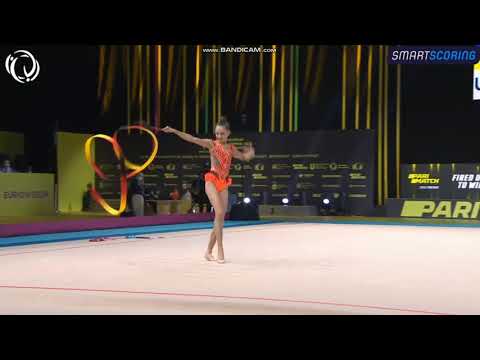 Karina SYDORAK (UKR) Ribbon AA - European Championships Kyiv 2020