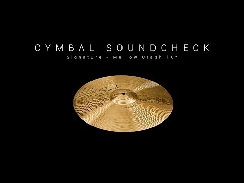 PAISTE CYMBAL SOUNDCHECK - Signature Mellow Crash 16"