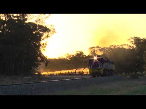 Australian Trains: QUAD 48s on Pacific National grain train
