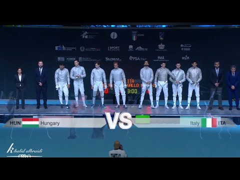 Gold medal 🥇 Match: Men’s Team Sabre event at European Fencing Championships in Genova 2025 🇮🇹🤺