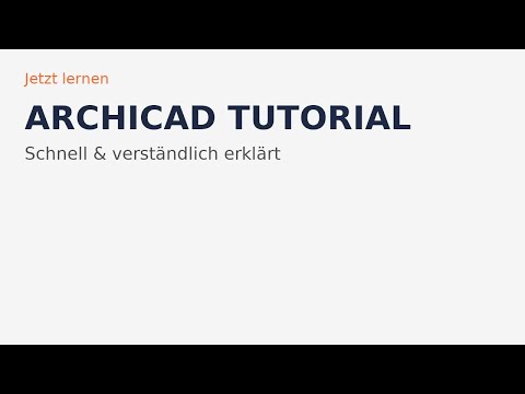 Tutorial Archicad 28 Wand erzeugen, konstruieren, zeichnen