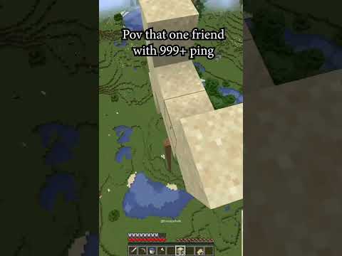 INSANE! Friend with 999+ ping DESTROYS in Minecraft! 😱 #shorts