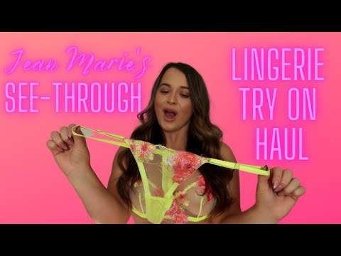 TRANSPARENT Lingerie Try on Haul Jean Marie Try On