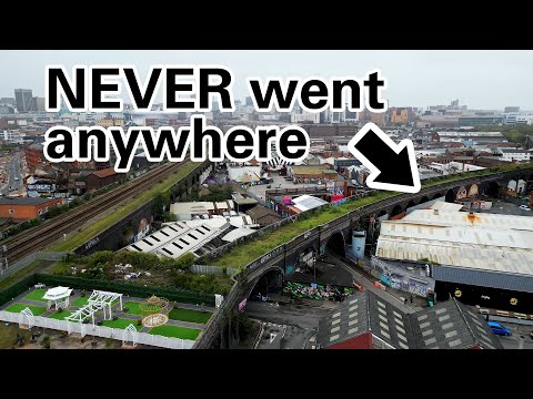 Digbeth's abandoned station and never used railway viaduct to nowhere